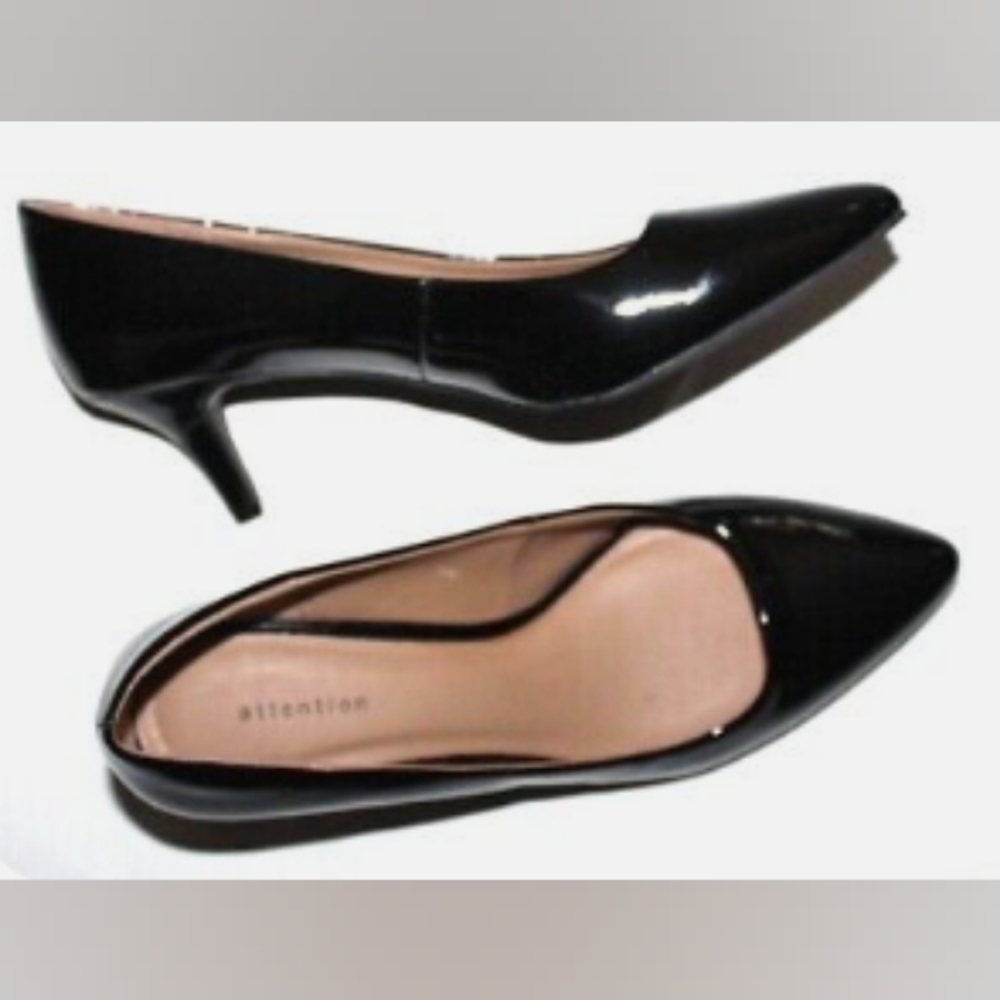 Women's Black Patent Leather Pumps